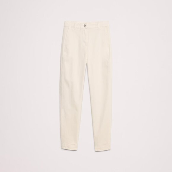 Banana Republic Weekender Slim Barrel Leg Pant Ecru Size 6 NEW NWT - Picture 3 of 11